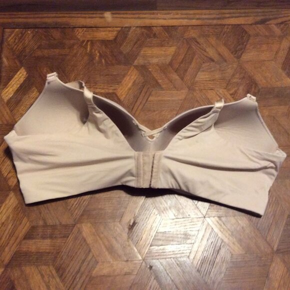 Torrid Curve 48D Bra 360 Back Smoothing Wire Free Push Up Plunge Back Close Nude - Picture 2 of 4